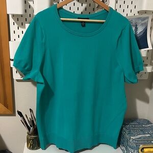 Lands' End Turquoise Short Sleeve Shirt
